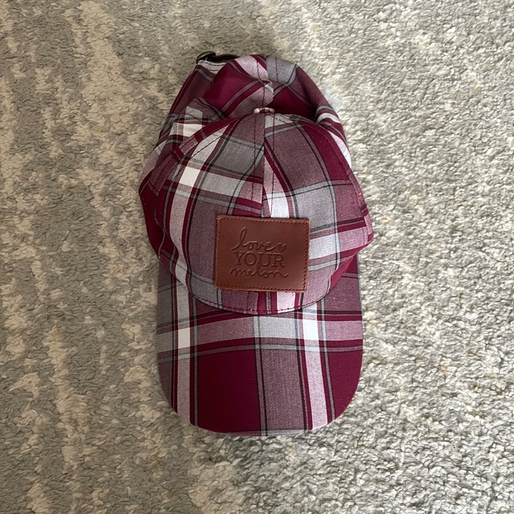 Love your melon plaid baseball hat